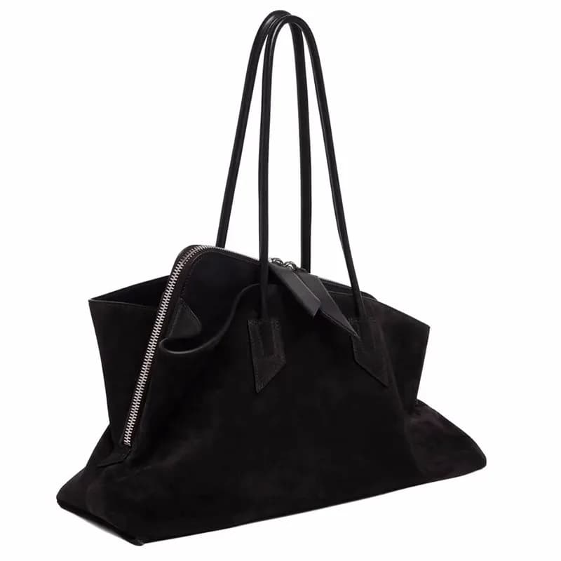 Sac à main polyvalent en Faux daim, couleur unie, à la mode, produit de haute qualité, grande capaci