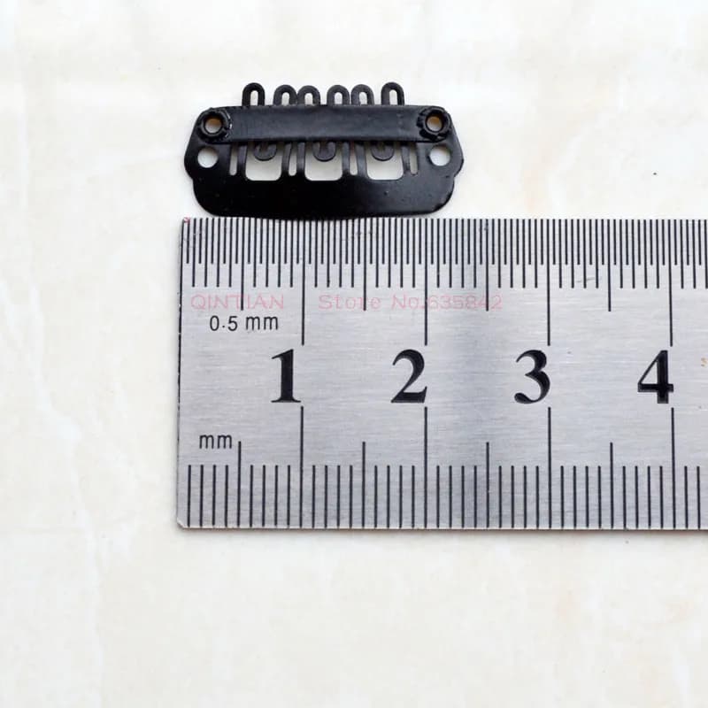 Mini pinces pour extension de cheveux, 100 pièces, 23mm, peignes en acier inoxydable, pour perruque,