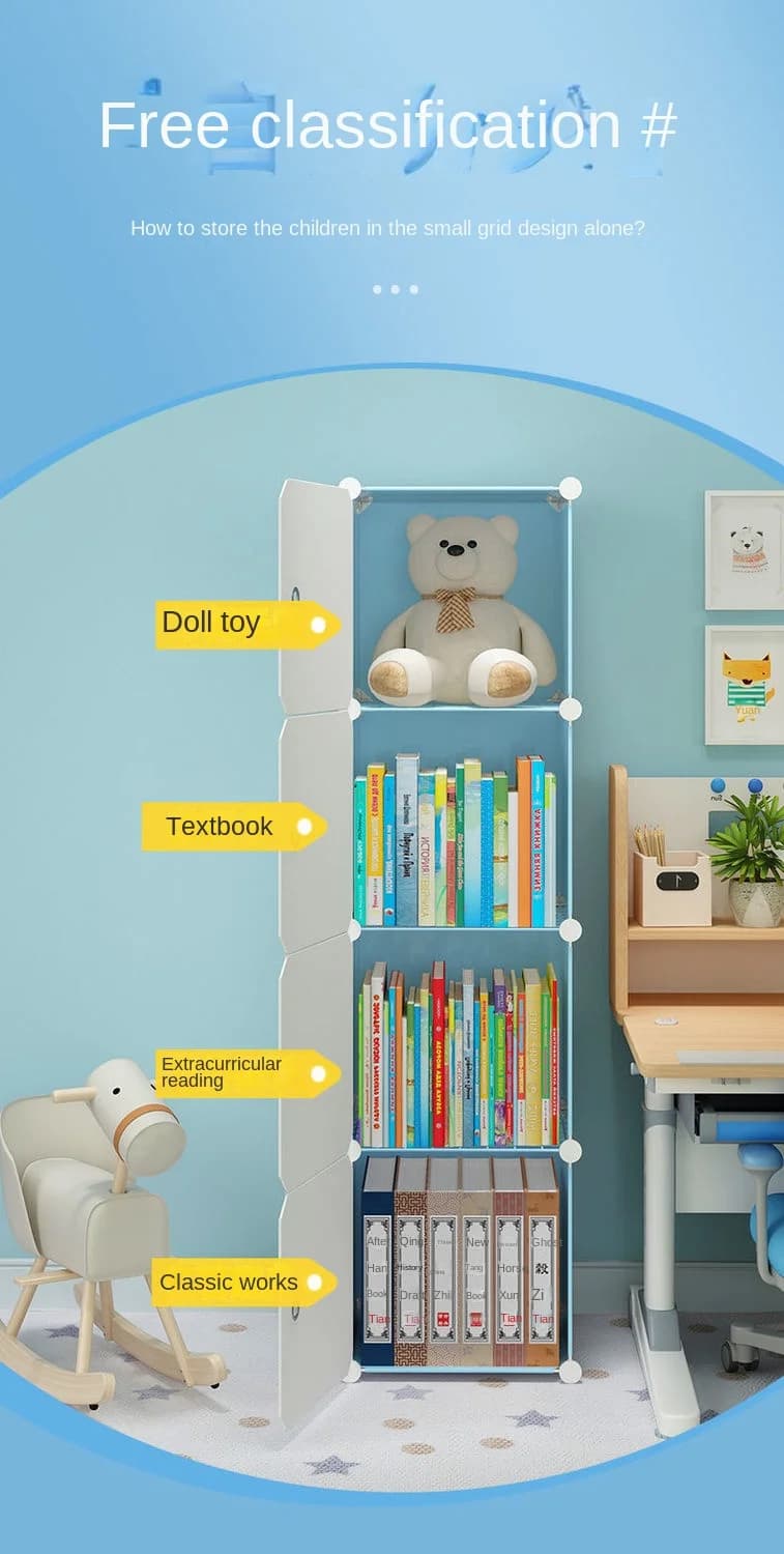 Étagère à Assembler Pliable pour la Maison, Meuble Anti-Poussière, Multicouche, Simplicité, Rangemen