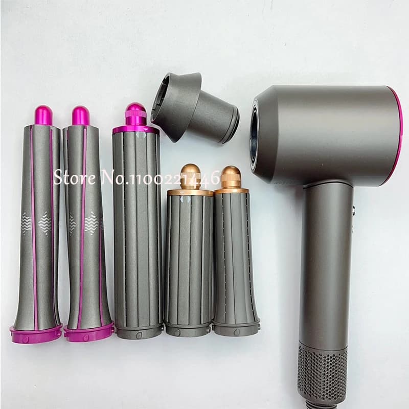 Barils de curling longs pour Dyson Airwrap, outils de coiffage, buse Flyaway Attahcment, bigoudi, ac