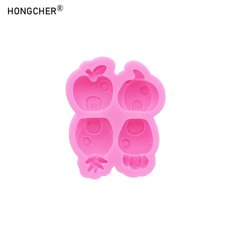 Moules en silicone pistache et cacahuète pour la fabrication de pinces à cheveux, élastiques à cheve