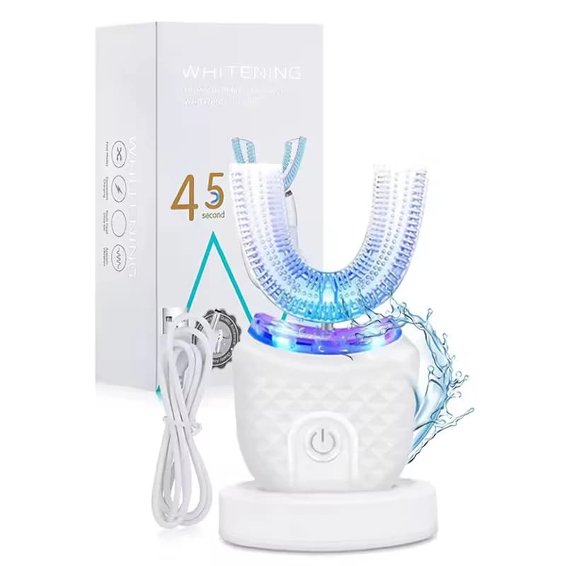 Brosse à dents électrique automatique en forme de U, 360 degrés, fabricant de soins dentaires