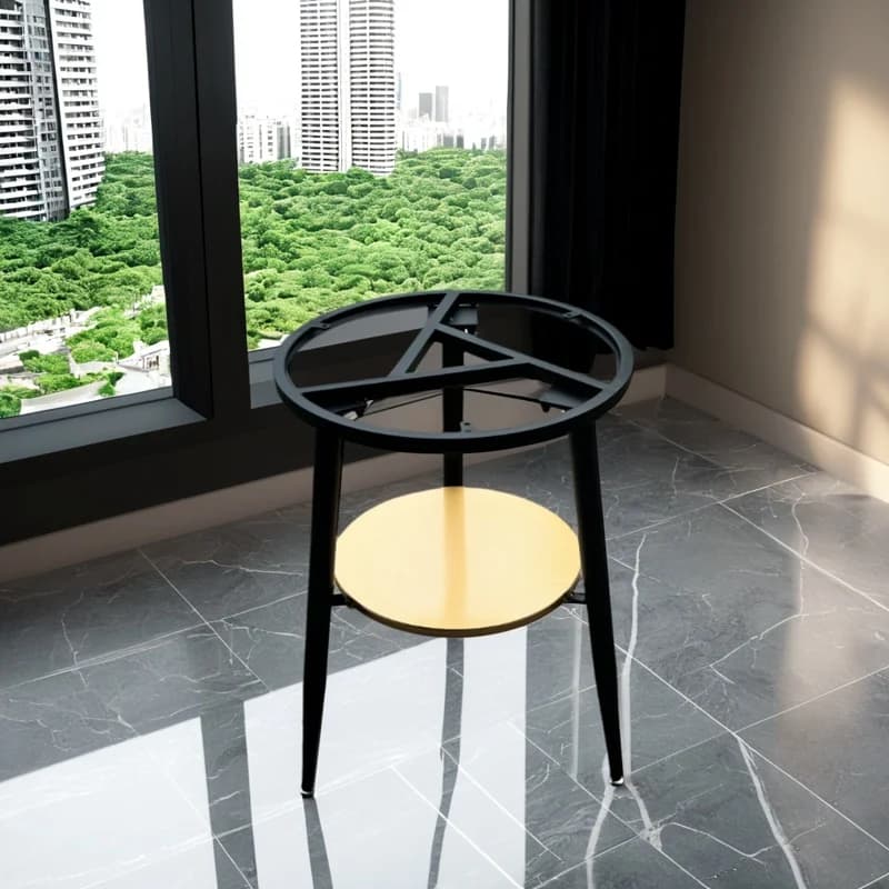 Base de Table de balcon en métal, Table à manger moderne, support de pied à double niveau, support d