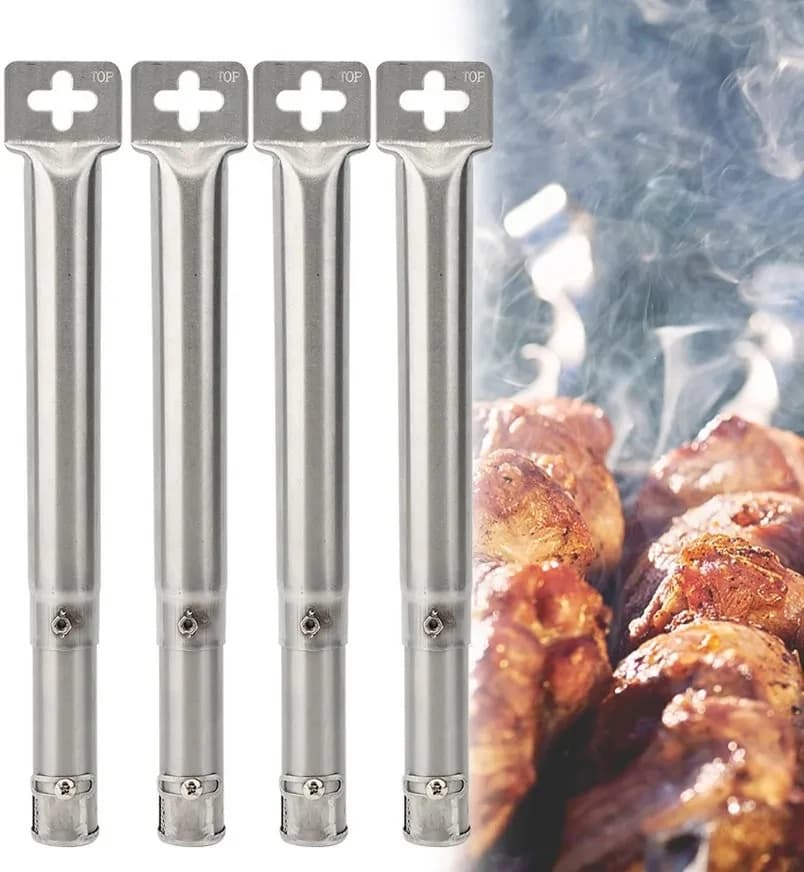 Tuyau de Barbecue universel réglable en acier inoxydable, brûleurs de Tube de Barbecue pour l'extéri