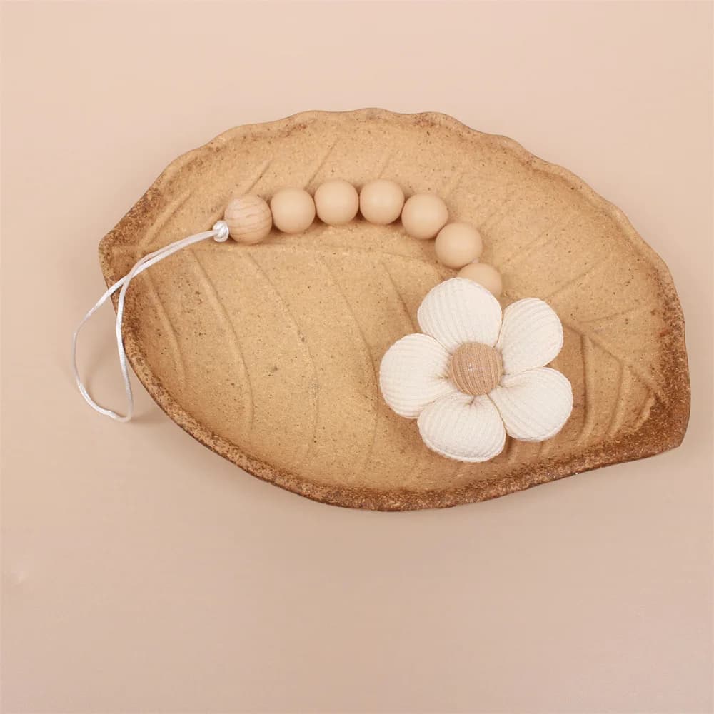 Fleur bébé attache-sucette chaîne nouveau-né factice porte-mamelon Clips sans BPA coton jouets de de