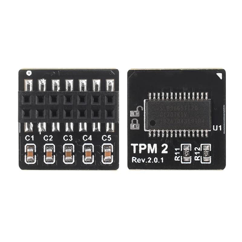 Module de sécurité TPM2.0 14 broches LPC H, Module de plate-forme fraisée, cryptage de données, puce