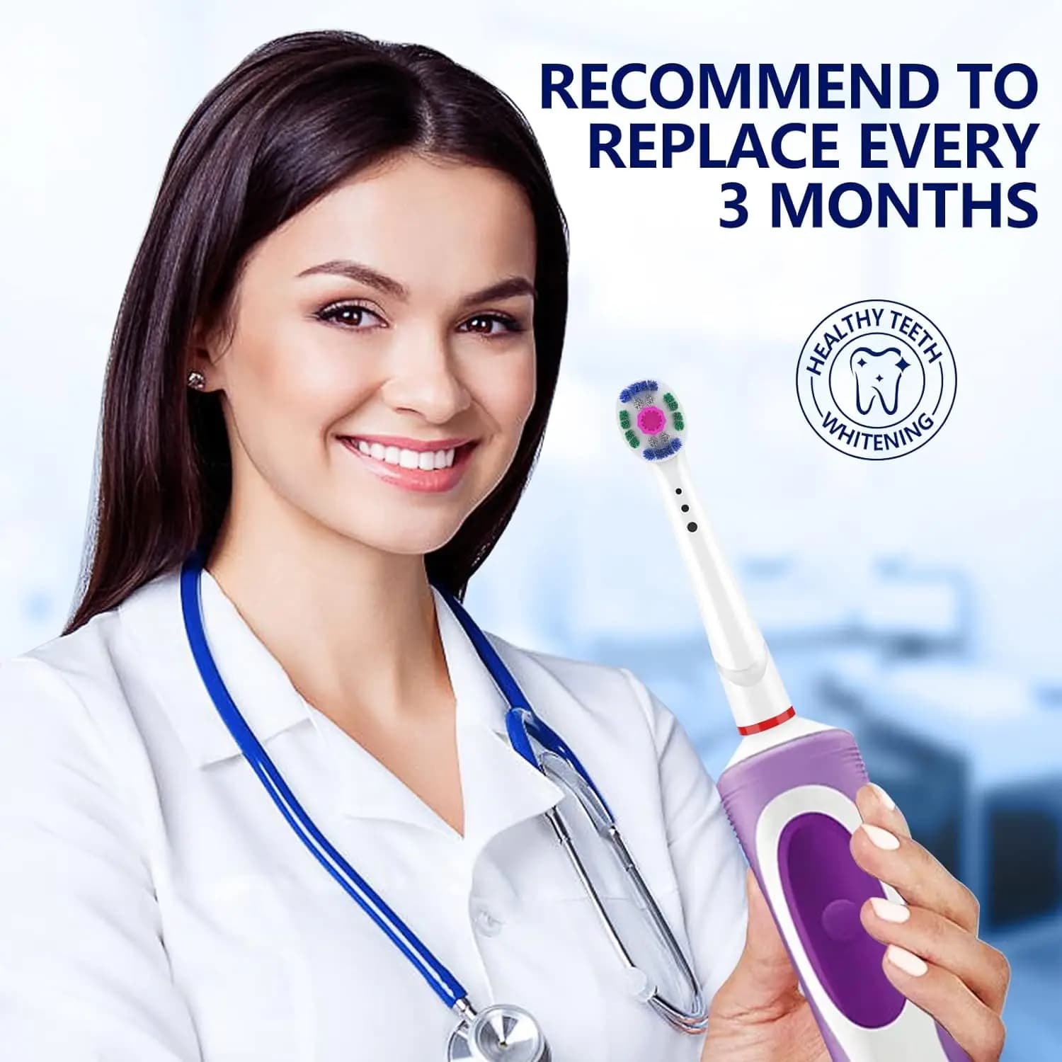 Têtes de brosse de rechange pour brosse à dents électrique Braun Oral B, têtes de brosse à dents bla
