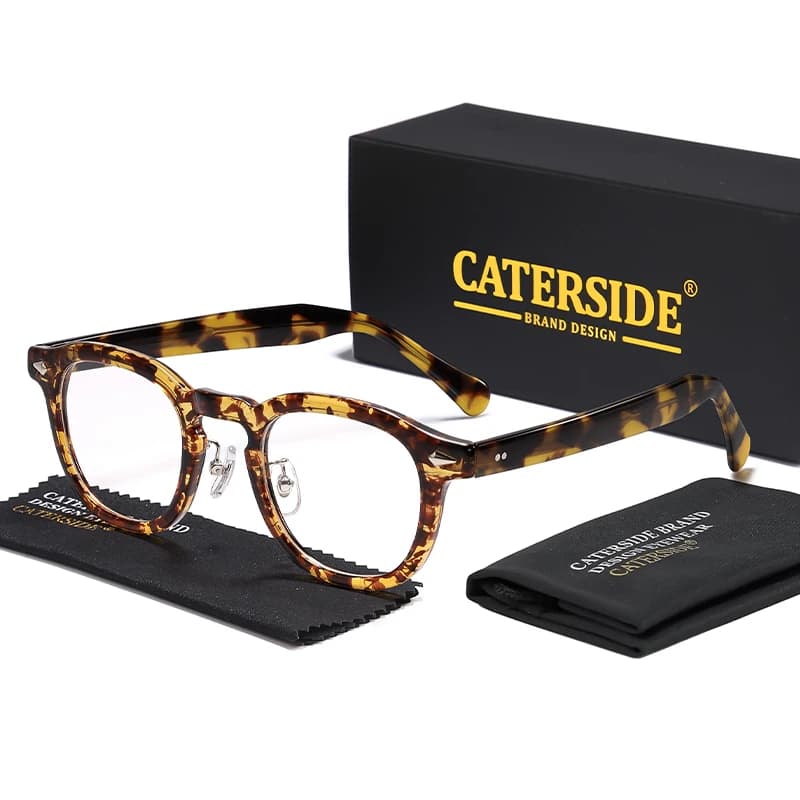 CATERSIDE – lunettes simples à monture Tr-90, anti-lumière bleue, rondes, de haute qualité, pour hom