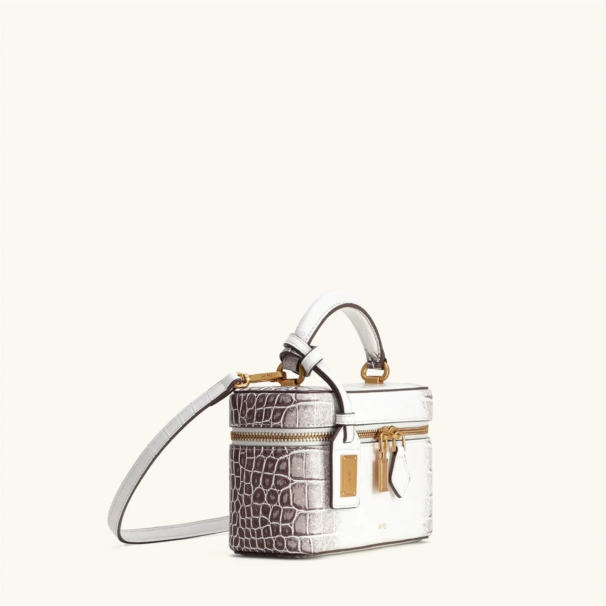 Sac à bandoulière pour femme JW PEI, sac à main croisé, petit sac carré gaufré effet croco, sac mess