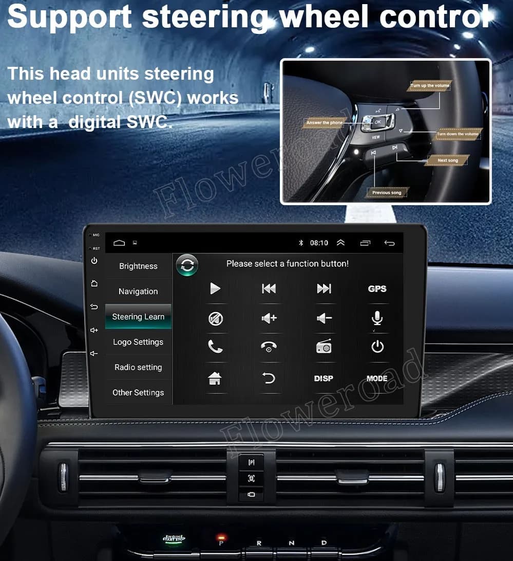 Autoradio multimédia Android 16 pour MAZDA 2 Mazda2 2007 2008 2009 2010 2011 2012 2013 2014 GPS Navi