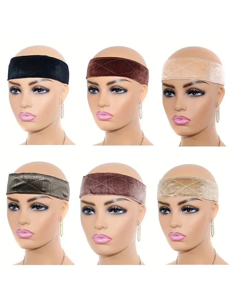 1 pièce par paquet bandeau de poignée de perruque en velours bandeau de cheveux réglable bandeau de 