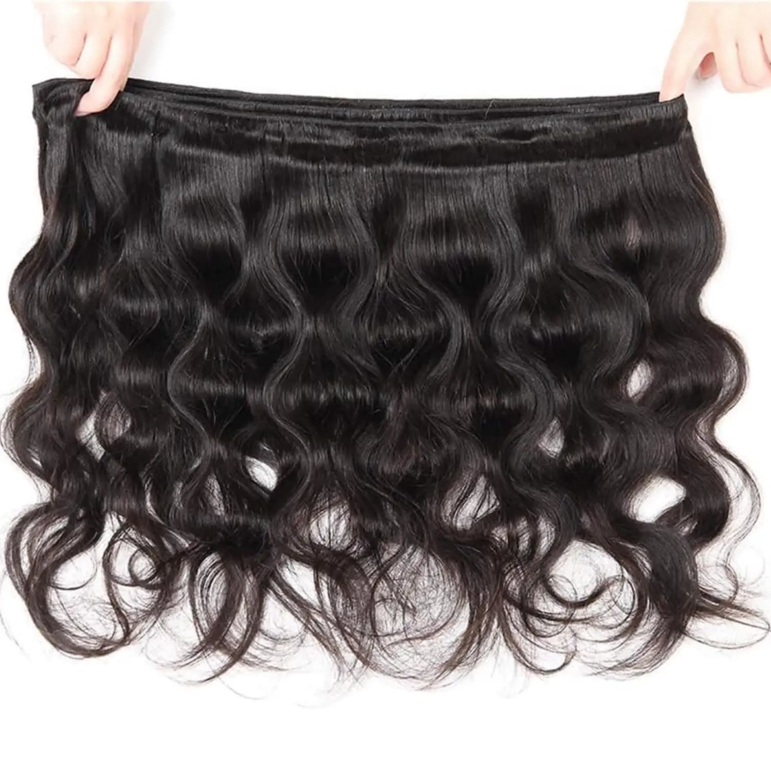 Paquets de vague de corps cheveux humains couleur noire naturelle paquet de vague de corps 30 32 34 