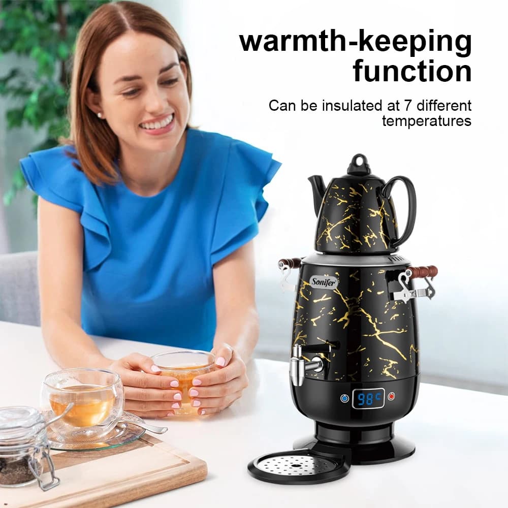 Sonifer 5L électrique Samovar bouilloire électrique en acier inoxydable bouilloire intelligente siff