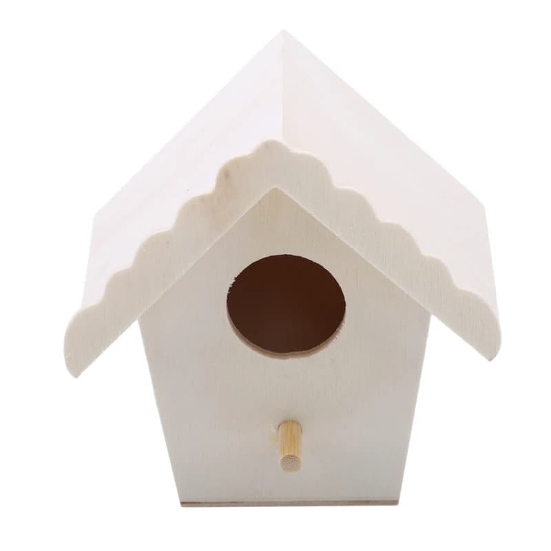 Maison de colibri en bois créative avec corde suspendue, décoration de jardinage pour la maison, pet