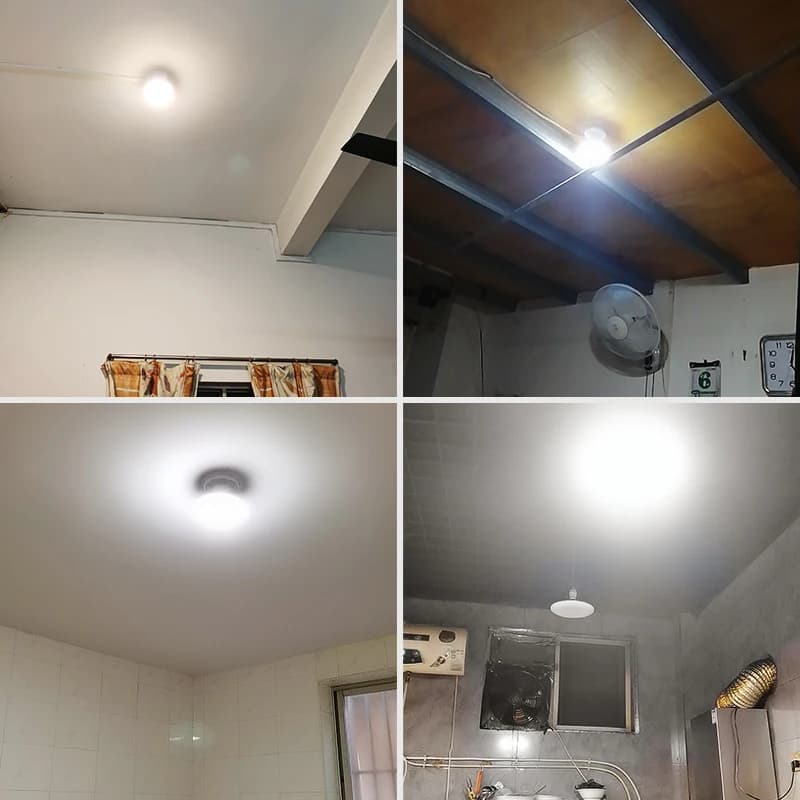 Ampoule LED UFO pour éclairage domestique, lampes blanches froides, 220V, 20W, 30W, 40W, 60W, 100W