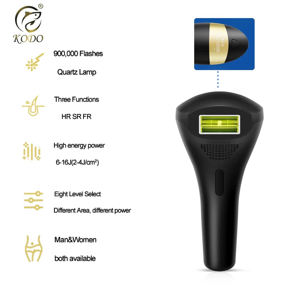 KODO 2023 Nouvelle épilation laser en dropshipping, vente chaude, épilateur laser permanent IPL indo