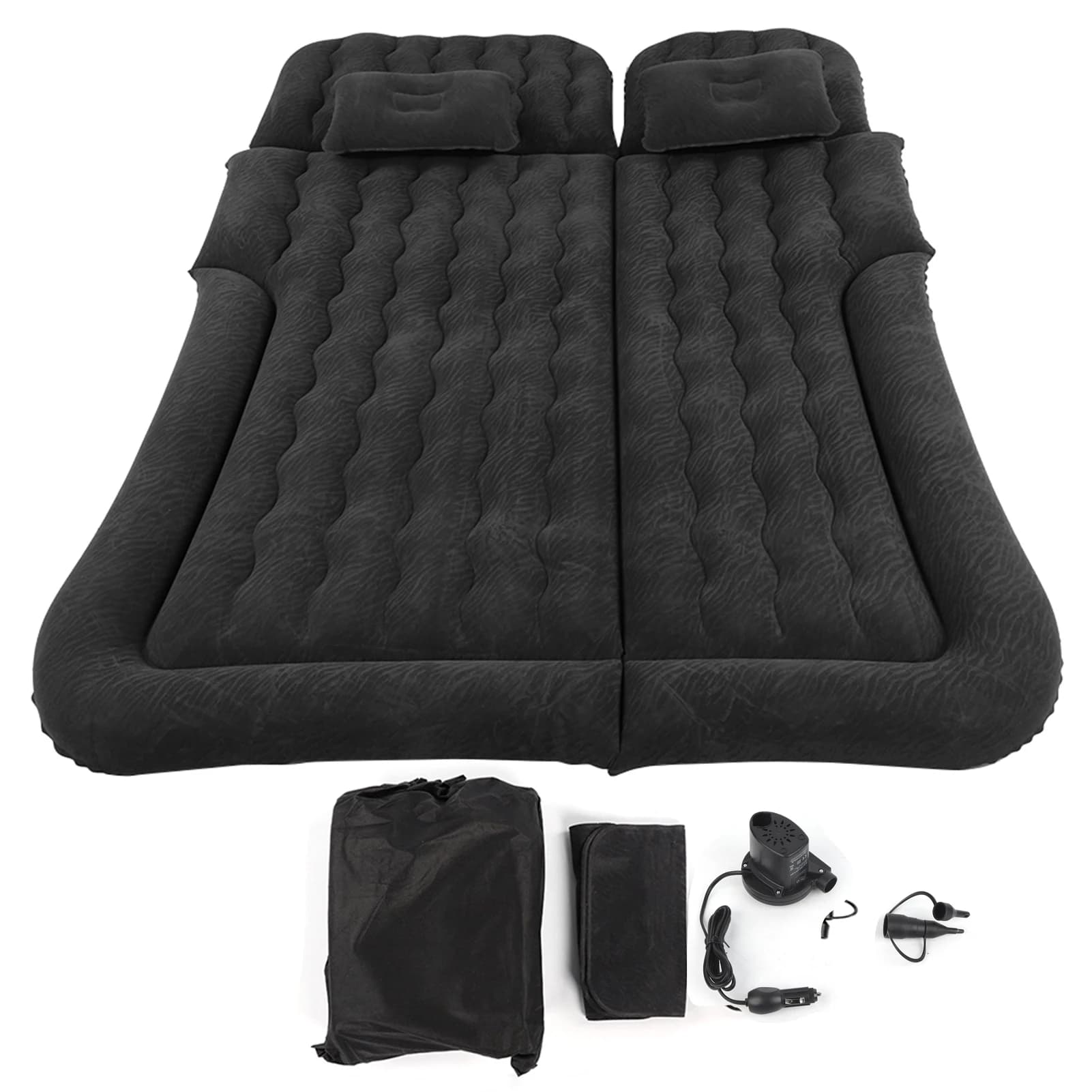 Matelas de Voyage Gonflable Multifonction en PVC pour Voiture, Coussin d'250-500 de Couchage, 2 Étir