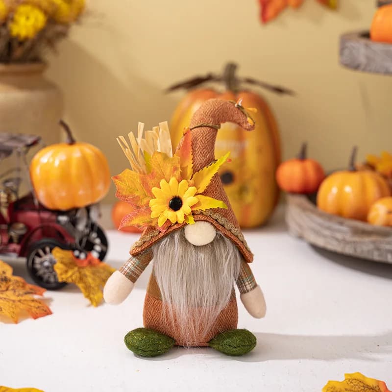 Décorations de Gnomes d'automne pour la maison, garniture de Thanksgiving, récolte de citrouille d'é