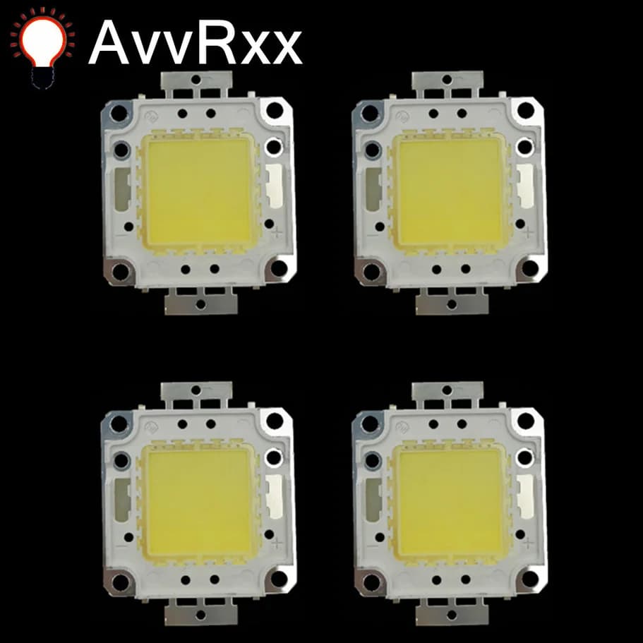 Ampoules LED pour projecteur, 10W 20W 30W 50W 100W, 10 pièces/lot, lampes à Diode pour rétro-éclaira