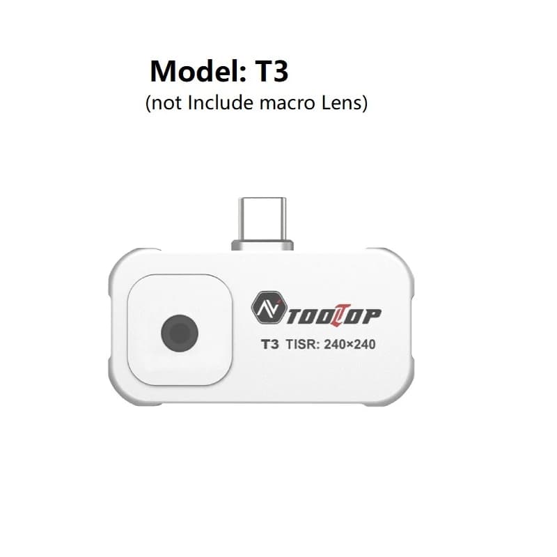 TOOLTOP T3 -20 ~ 550 ℃   Caméra d'imagerie thermique 25Hz, imageur thermique pour téléphone portable