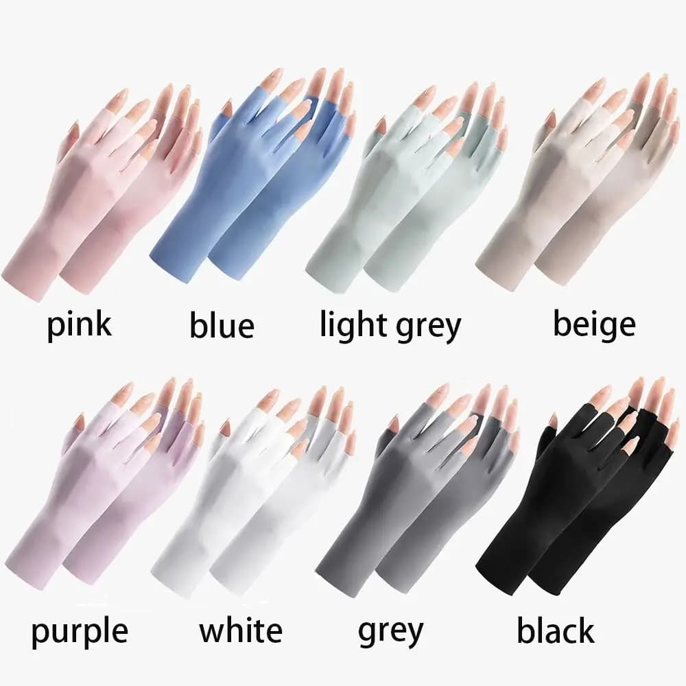 Gants de protection solaire pour le nail art, outil pour lampe UV LED, gants de protection UV pour l