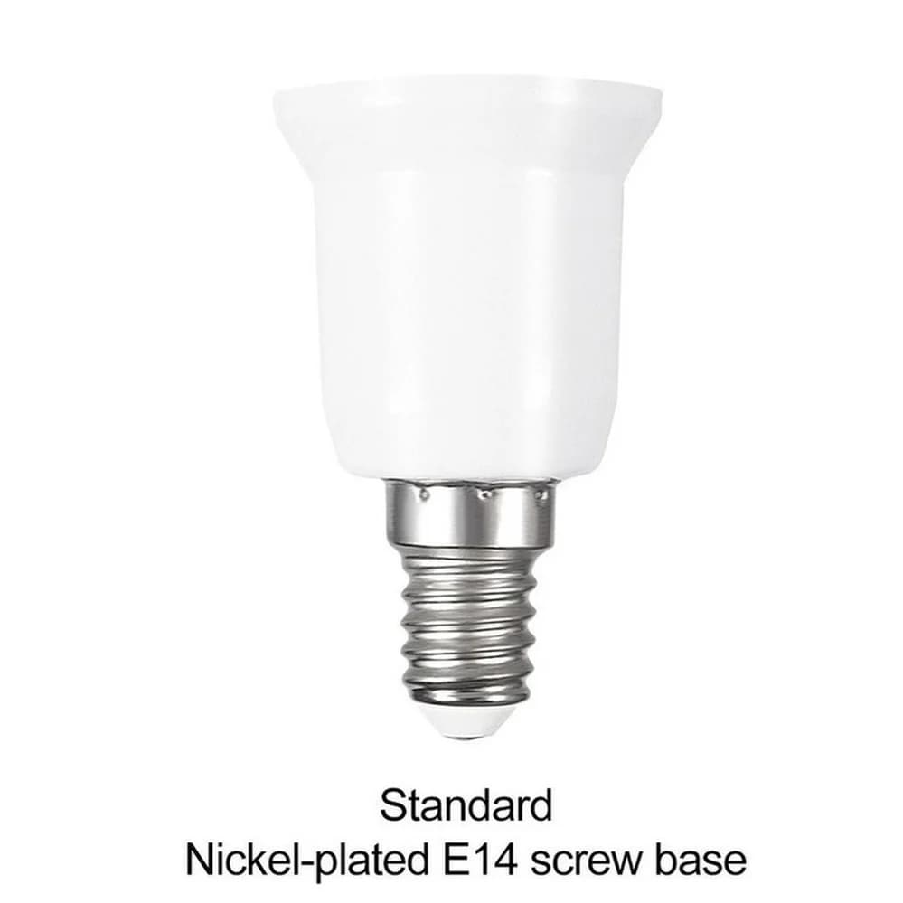 Adaptateur E14 à E27, douille de Conversion, convertisseur en plastique ignifuge, matériau de haute 