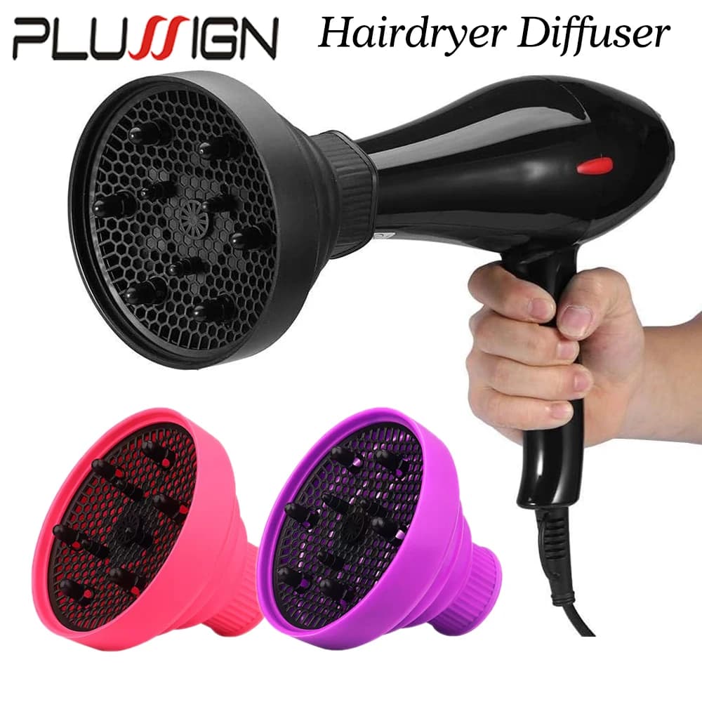 Diffuseur de cheveux pliable, accessoire pour sèche-cheveux, diffuseur Portable en Silicone pour che