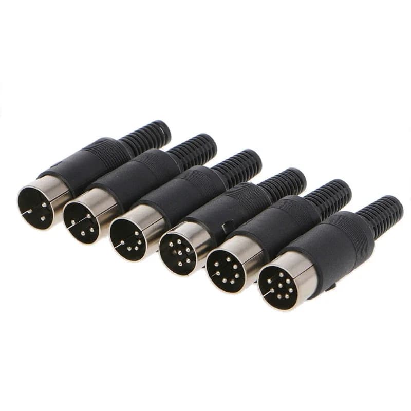 ESCAM  1Pc Male/Female DIN Plug Socket Connector 8 PIN Chassis Cable Mount