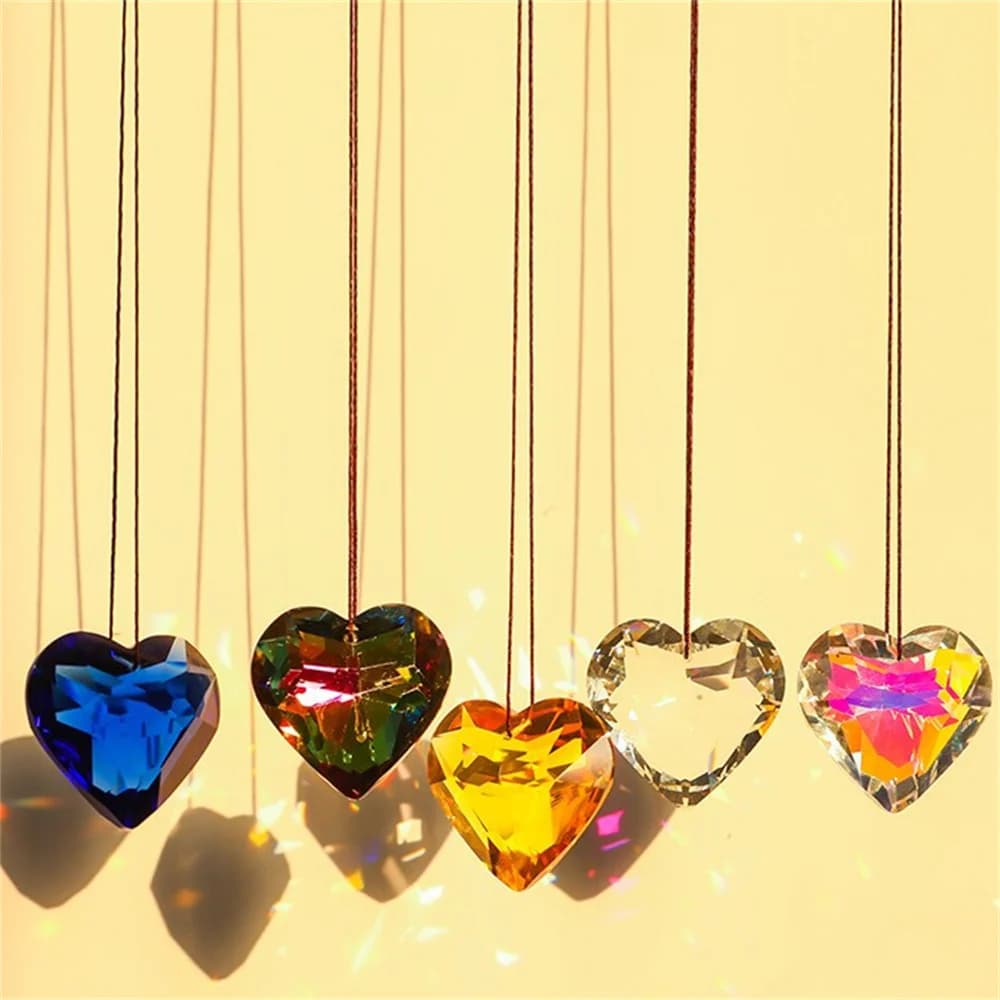 Pendentif Prisme Suncatcher pour Décoration de Jardin, Artisanat, Maison, Bureau, Rainbow Maker, Fen