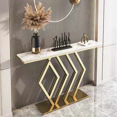 Console d'entrée amovible en métal pour hôtel, Design moderne classique, coin de Table, Hall Vintage