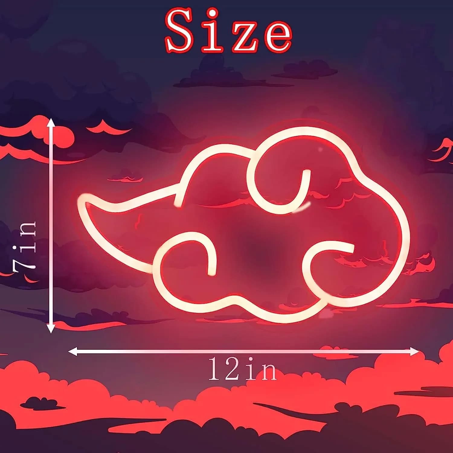 Lumière néon LED nuage pour chambre ou salle de jeux, lampe alimentée par USB, décoration esthétique