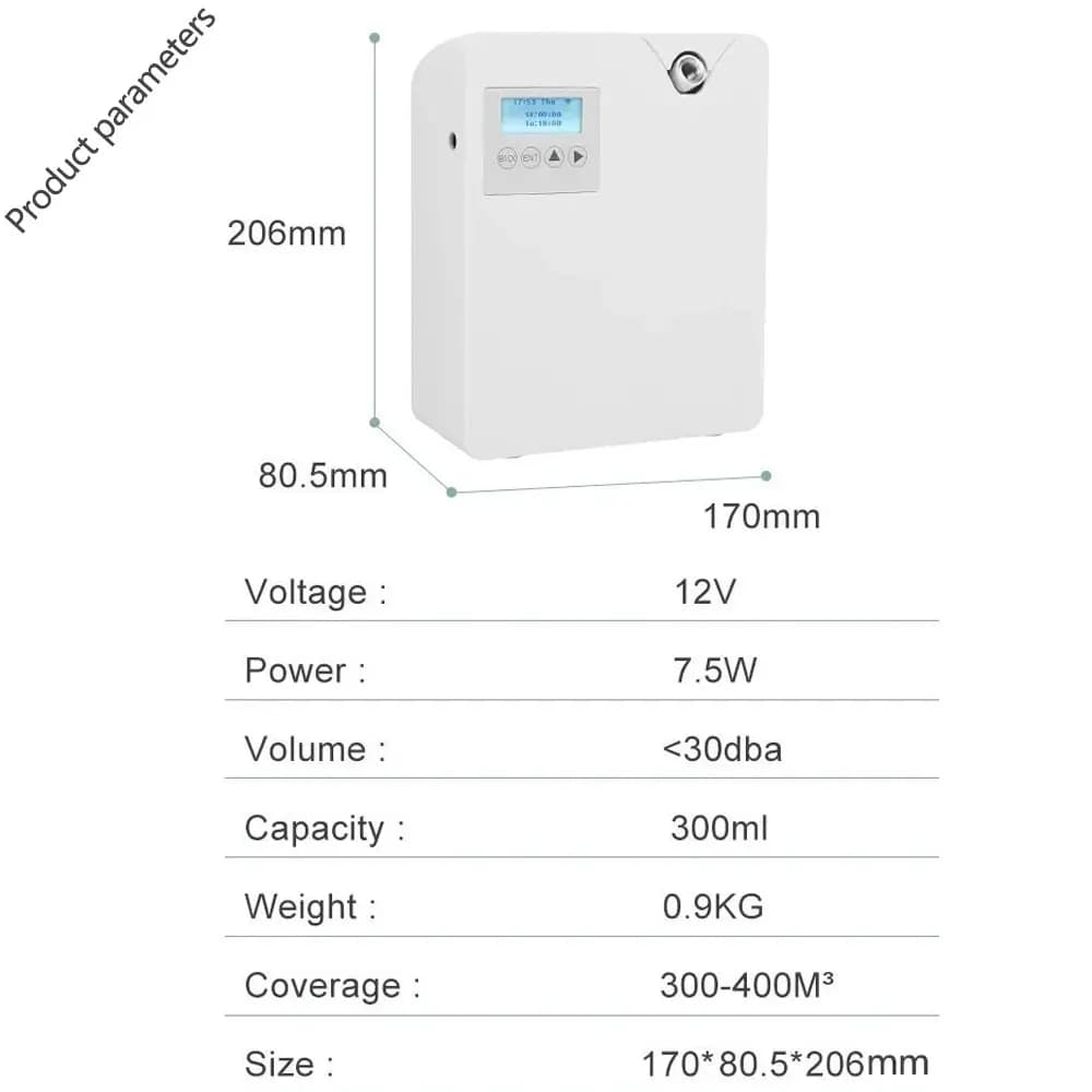 Diffuseur d'arôme sans eau 300ml, contrôle WIFI, diffuseur d'huile essentielle, fonction minuterie, 