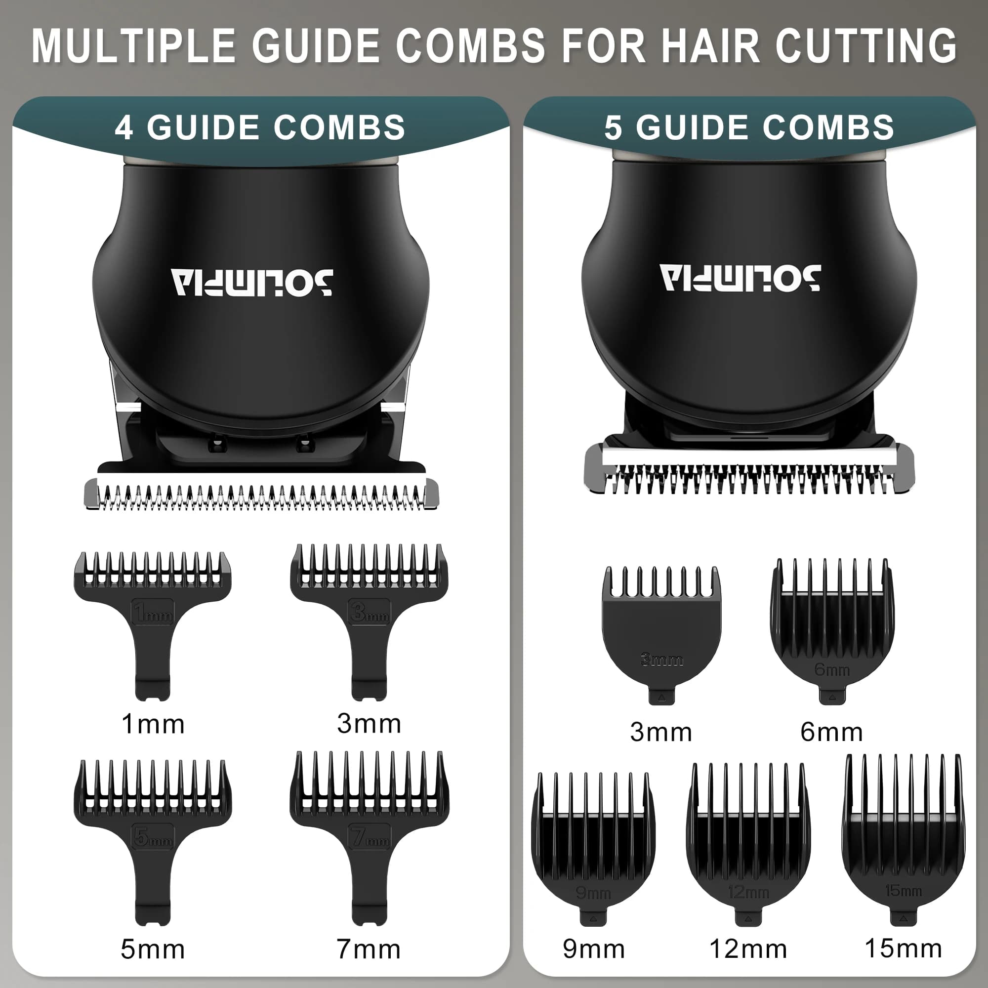 Hatteker-Tondeuse à cheveux électrique tout-en-un pour hommes, ensemble de tondeuse à cheveux, machi