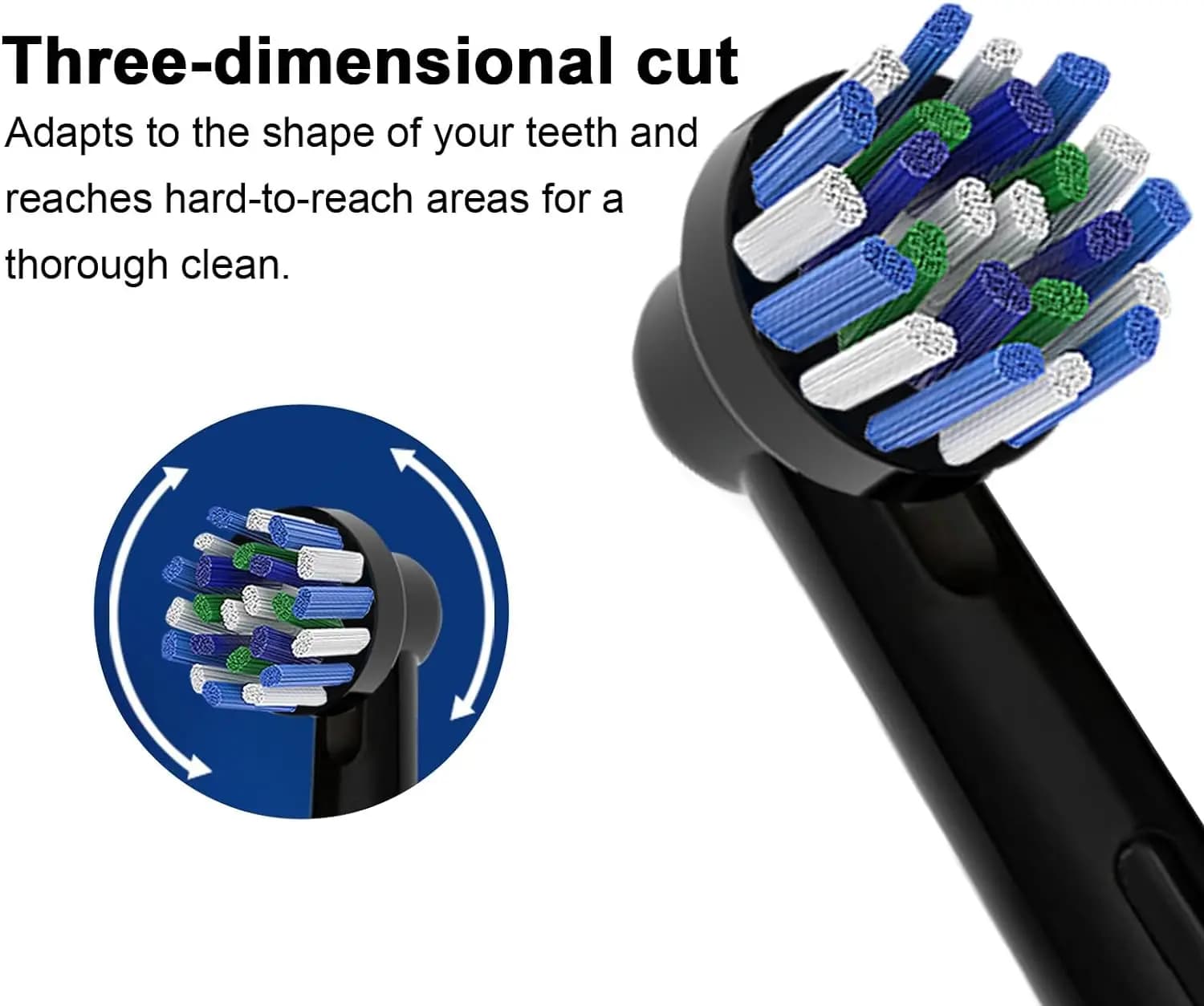 Têtes de brosse à dents électrique Cross Generic, Oralb Braun Crossact, compatible avec la plupart d