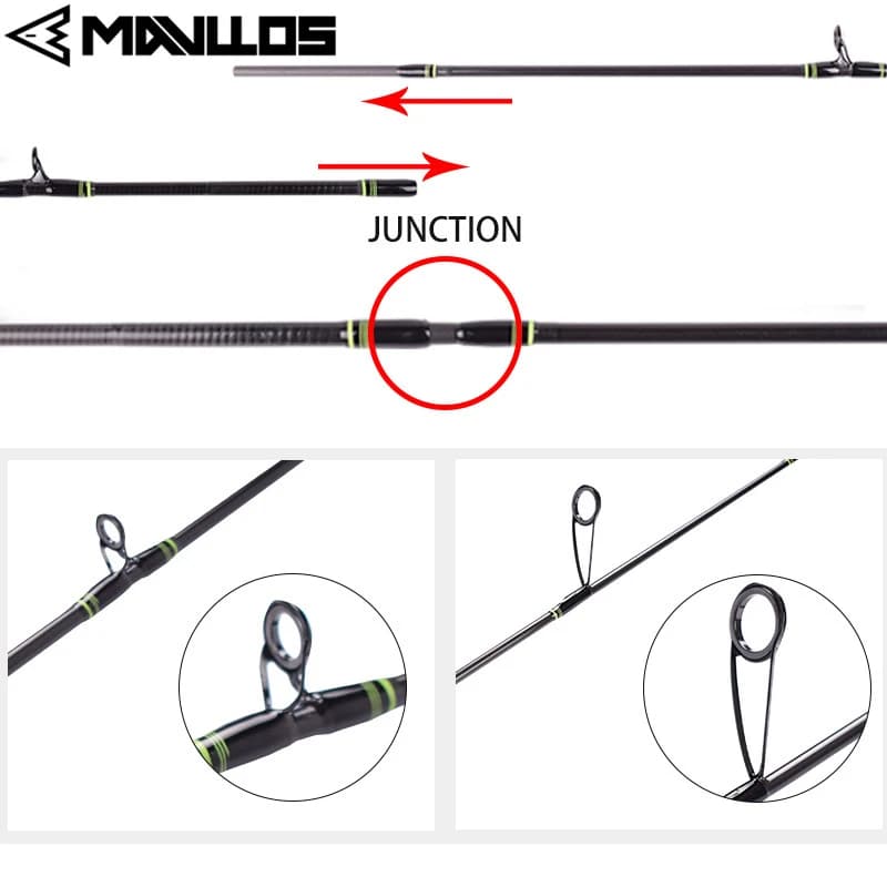 Mavllos Delicacy BFS canne à pêche avec pointe UL solide leurre 0.6-8g/0.8-10g canne à pêche à la ca