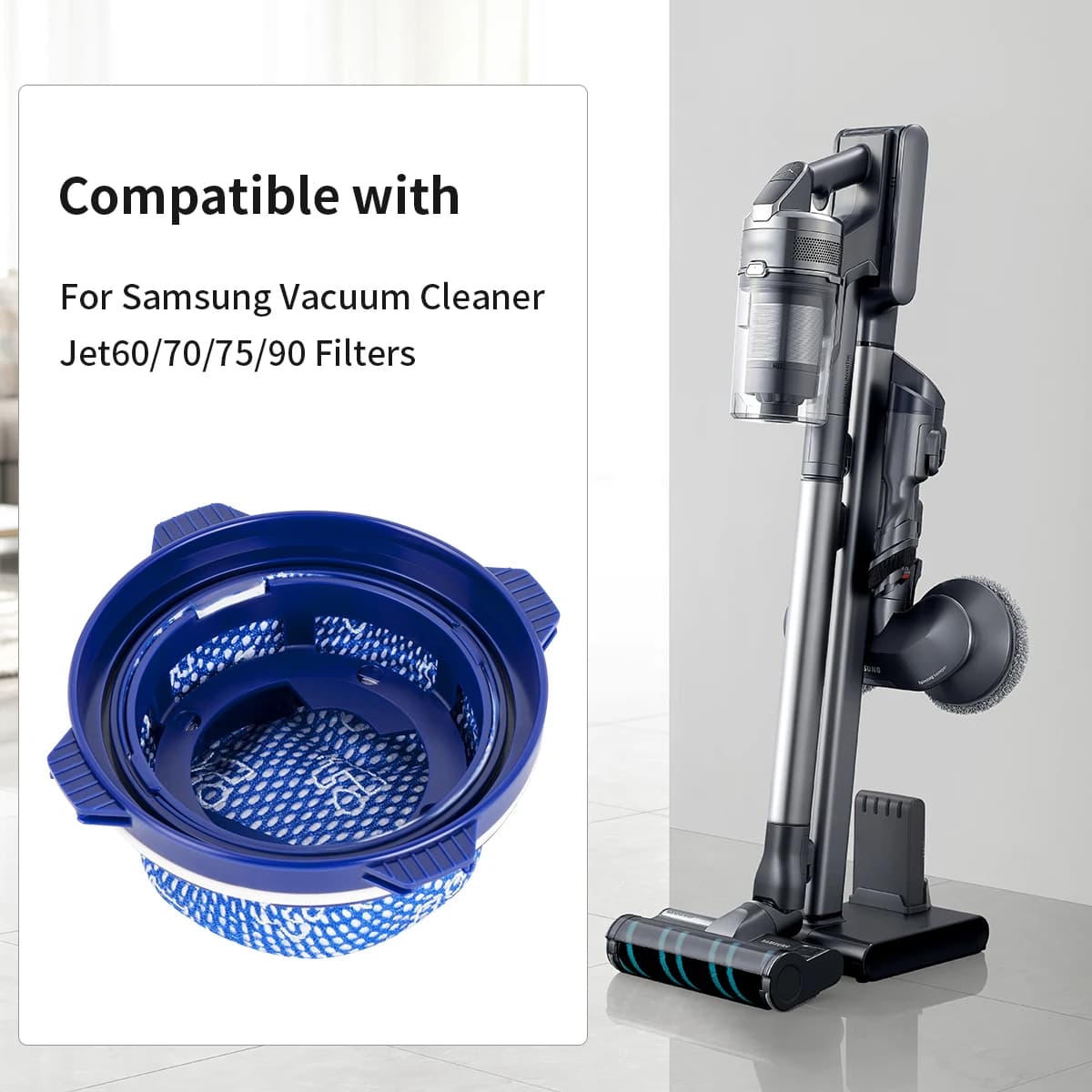 Filtres à vide pour aspirateur SAMSUNG Jet 75 Jet 90 Jet 70 Jet 75+ Jet 60, pièce de rechange n° DJ9