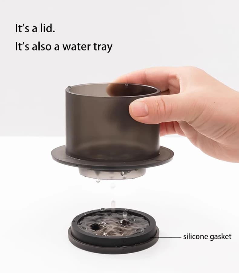 TIMEMORE compte-gouttes d'eau SimpleDrip avec couvercle 13 trous pour une décharge d'eau uniforme ma
