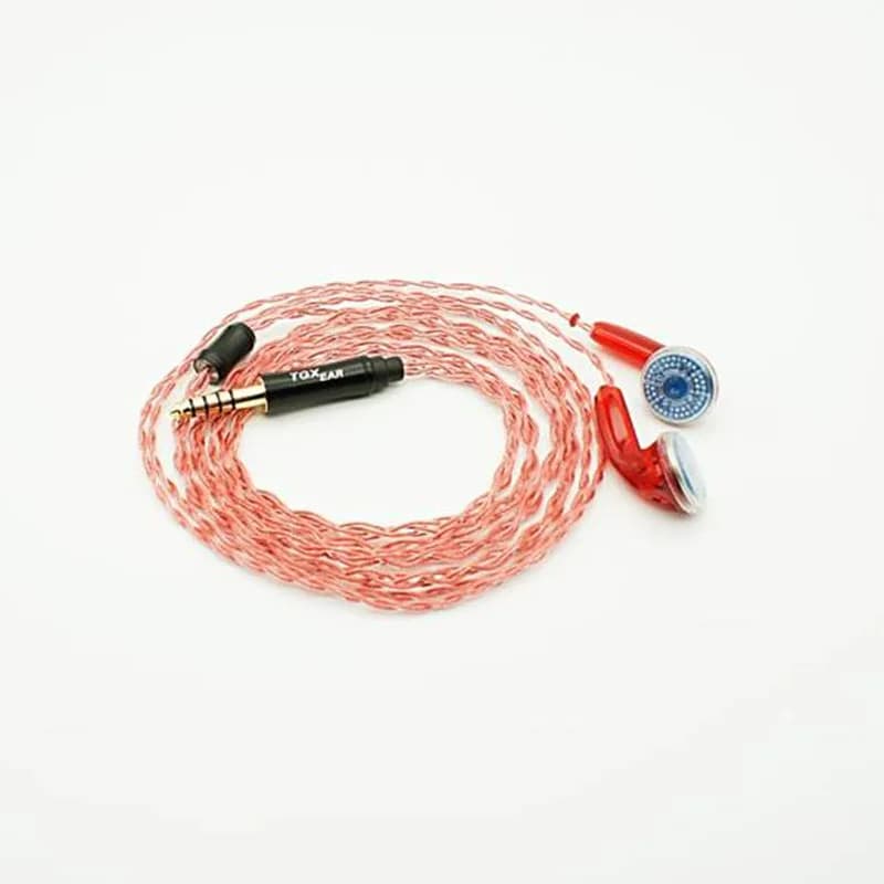 TGXEAR-Red Serratus Polymer DiaphLeurs m Dynamic Driver, Écouteur plat Audiophile, Écouteur HiFi, 30