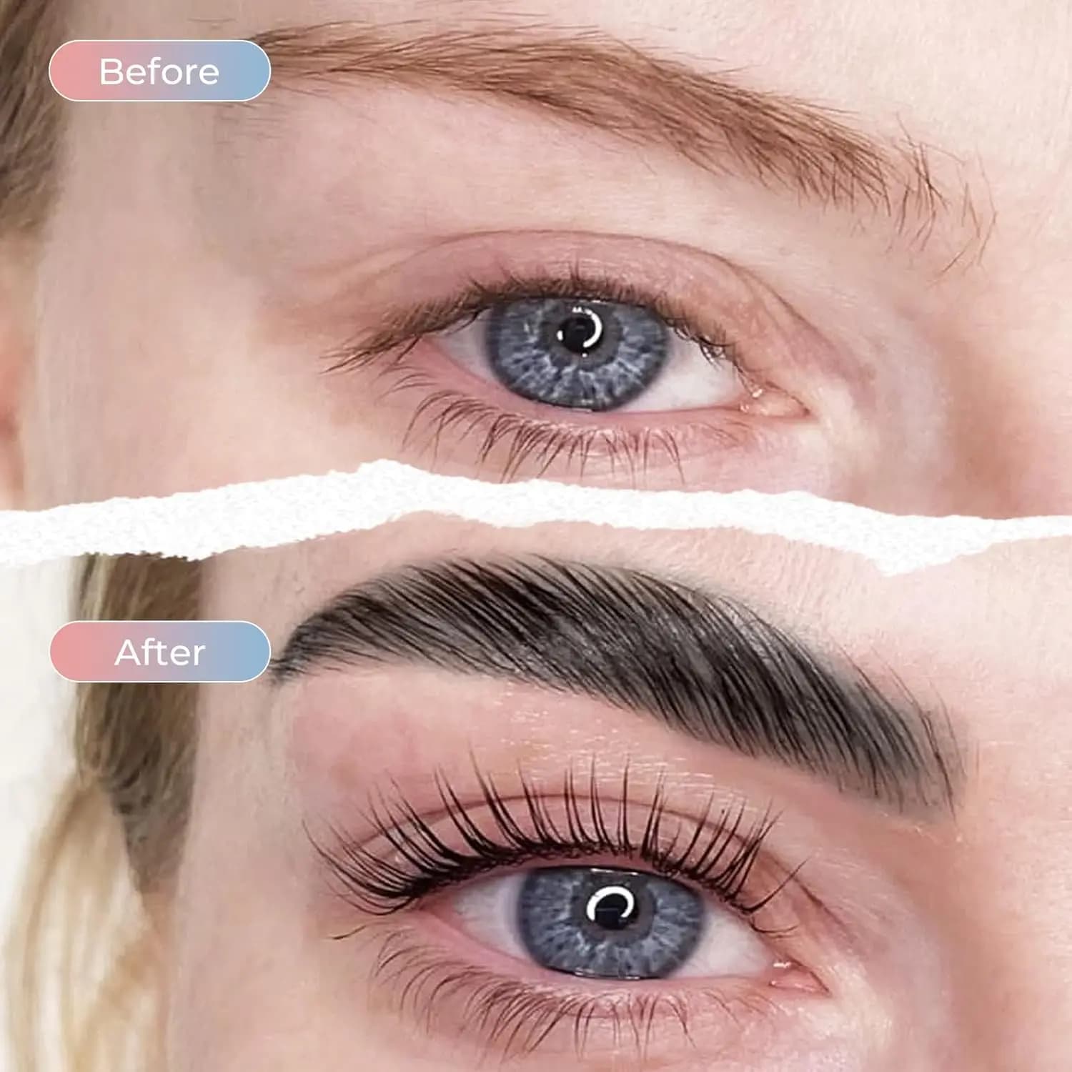 Kit de teinture et de permanente pour cils et sourcils PERMANIA, noir naturel, traitement de lifting