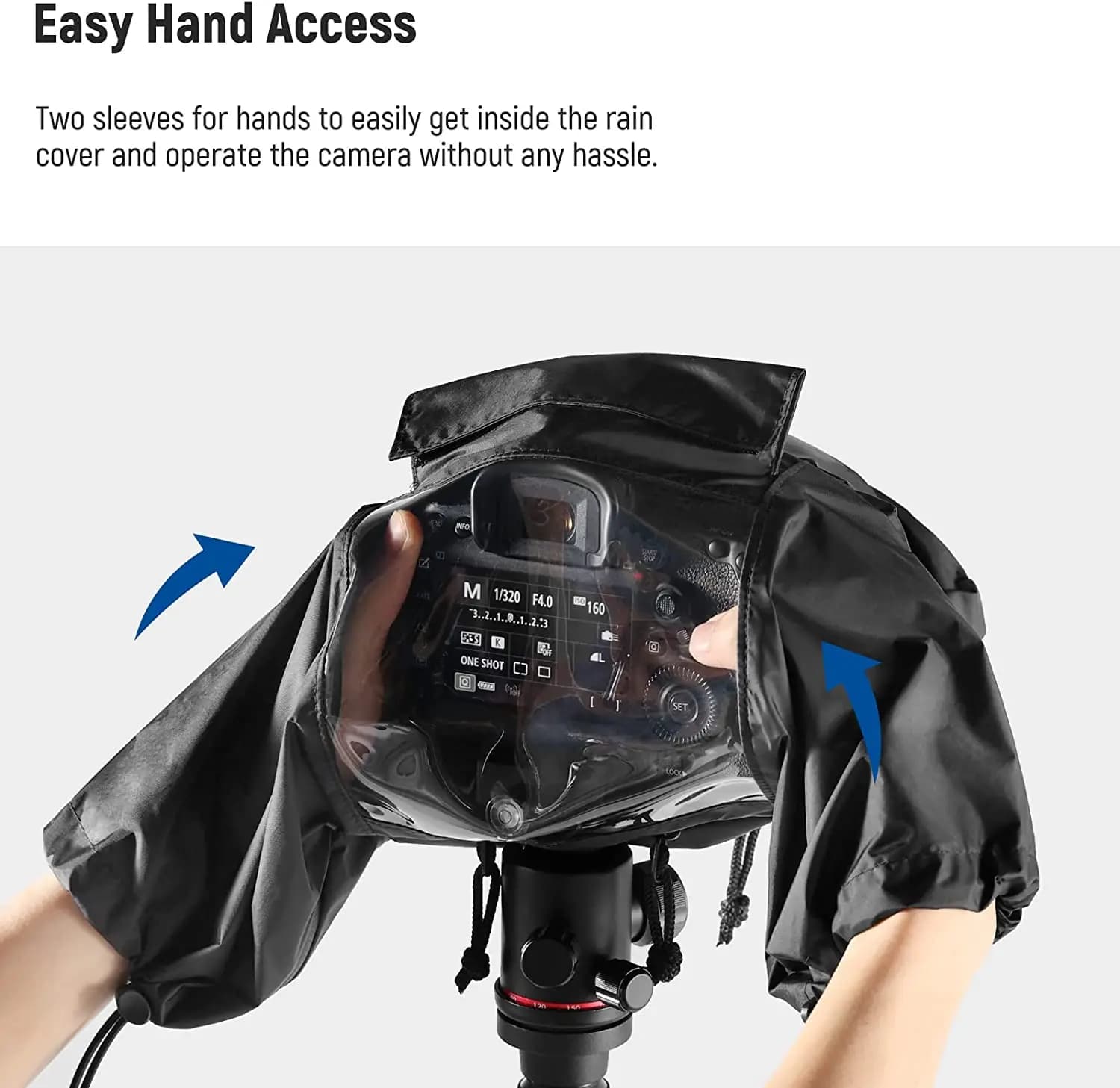 NEEpacks-Juste de Pluie pour Appareil Photo, Imperméable en Nylon Durable de Petite Taille pour Sony