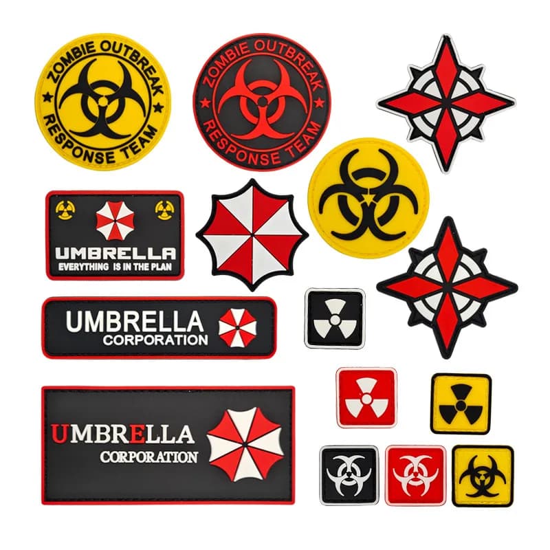 Umbrella Corporation – patchs brodés pour parapluie de biochimie, Badges militaires de l'armée pour 