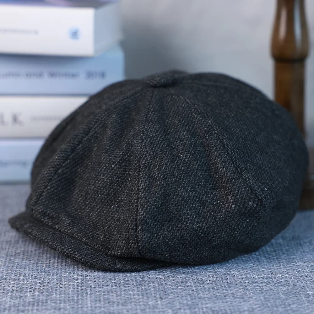 Nouveau Vintage hommes laine gavroche casquette marron vert femmes hommes bérets classique laine oct