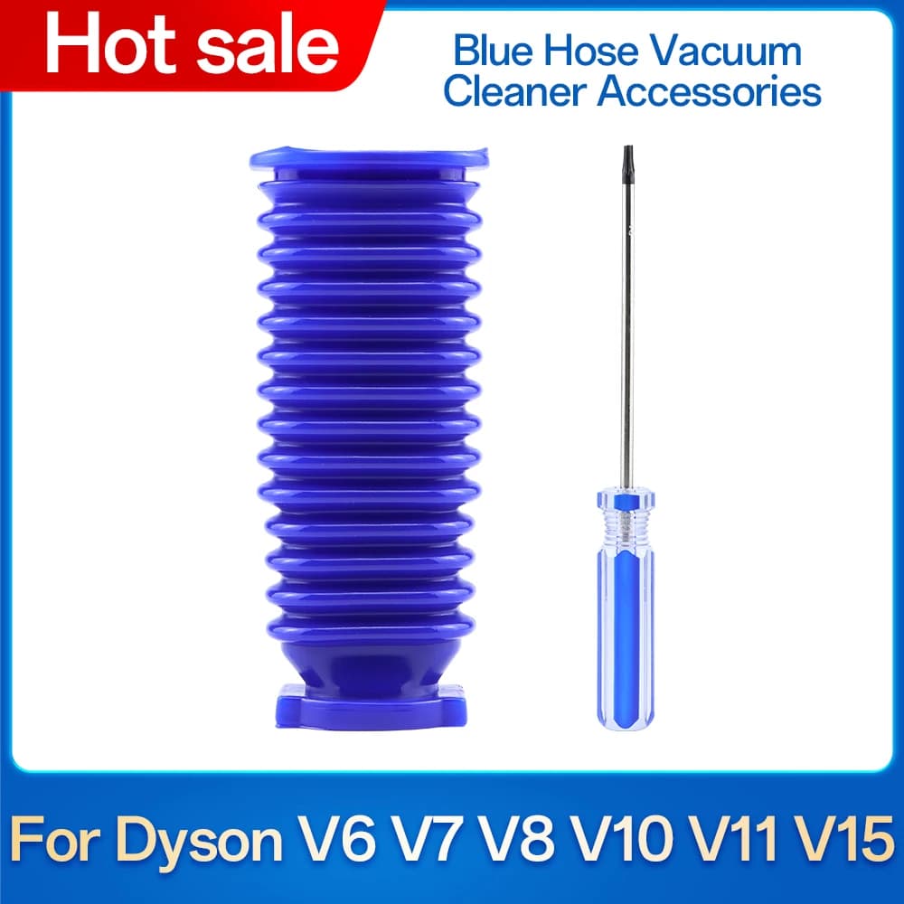 Tuyau bleu pour aspirateur Dyson V6 V7 V8 V10 V11 V15, accessoires, rouleau en velours doux, tuyau d