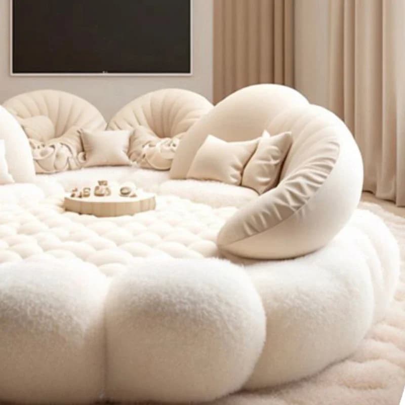 Cadre de lit souple esthétique rond, chambre principale européenne, hôtel, créer un lit King Size, m