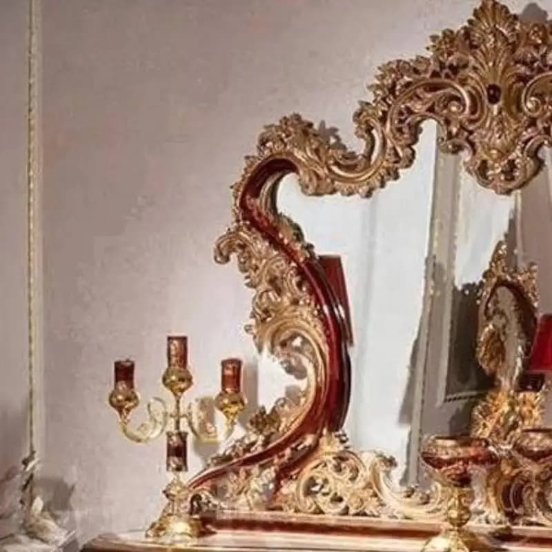 Commode de maquillage de luxe avec miroir vintage pour adultes, bureau de maquillage d'angle pas che