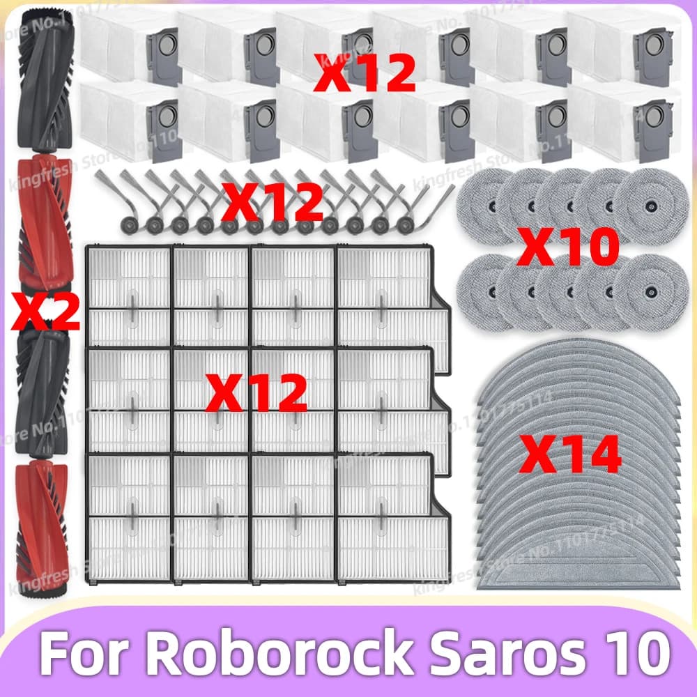 Compatible avec ( Roborock Saros 10 / Roborock S9 MaxV Ultra ) Pièces : Rouleau Principal, Brosse La