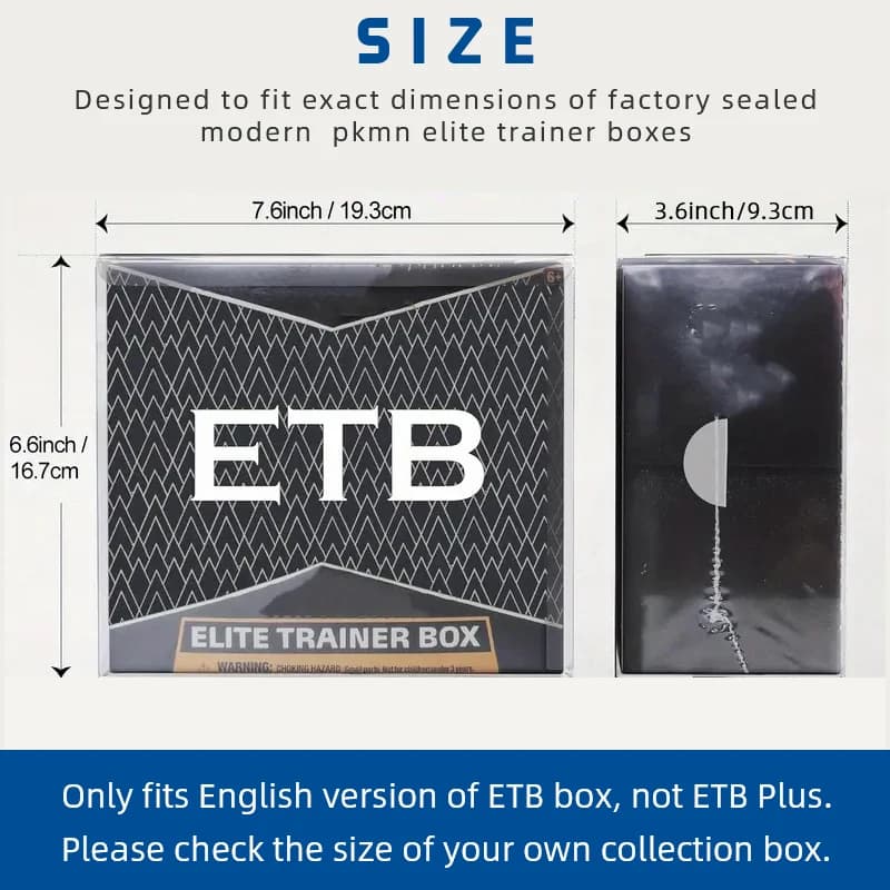 Emballage 5/10 : housse de protection ETB en plastique PET adaptée aux boîtes de formation d'élite