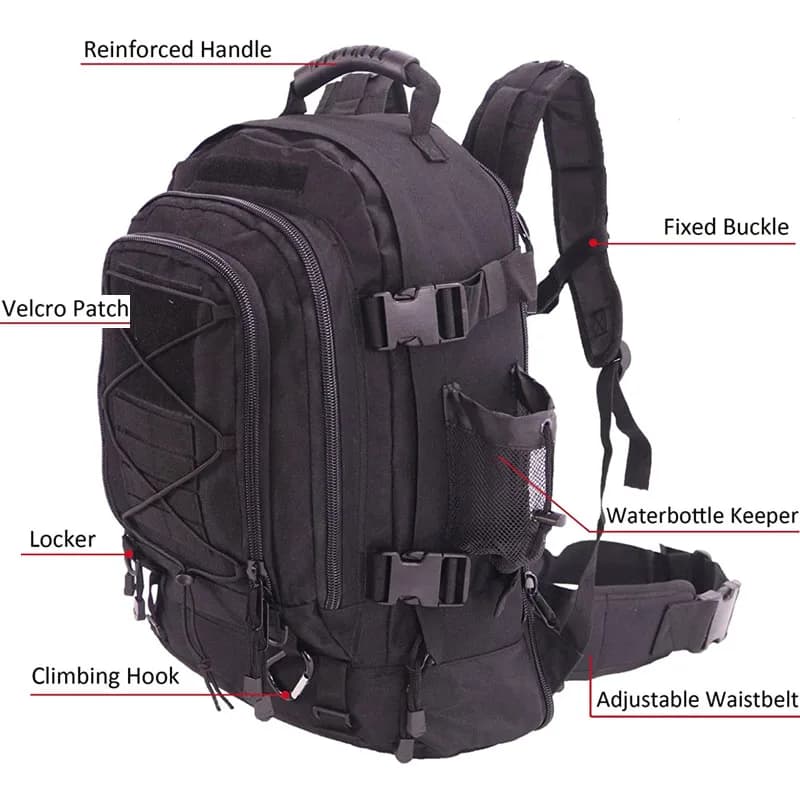 60L militaire tactique sac à dos armée Molle assaut sac à dos voyage en plein air randonnée sacs à d