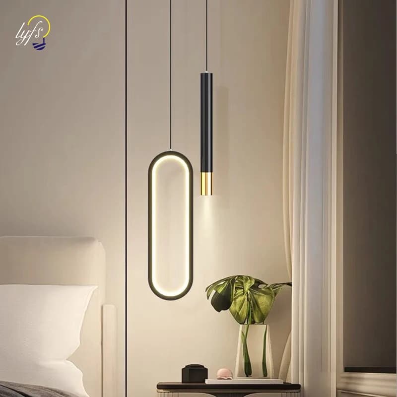 Lampe LED suspendue au design nordique moderne, éclairage d'intérieur, luminaire décoratif d'intérie