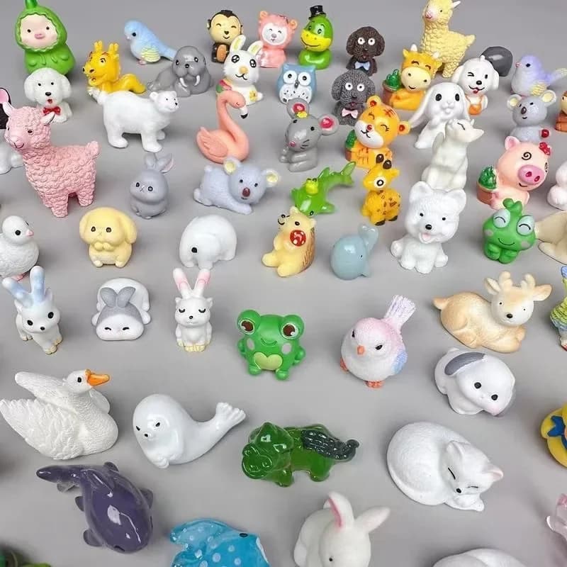 Sac ennemi animal mignon pour enfants, mini boîte ennemi, jouets modèles d'animaux de simulation, ca
